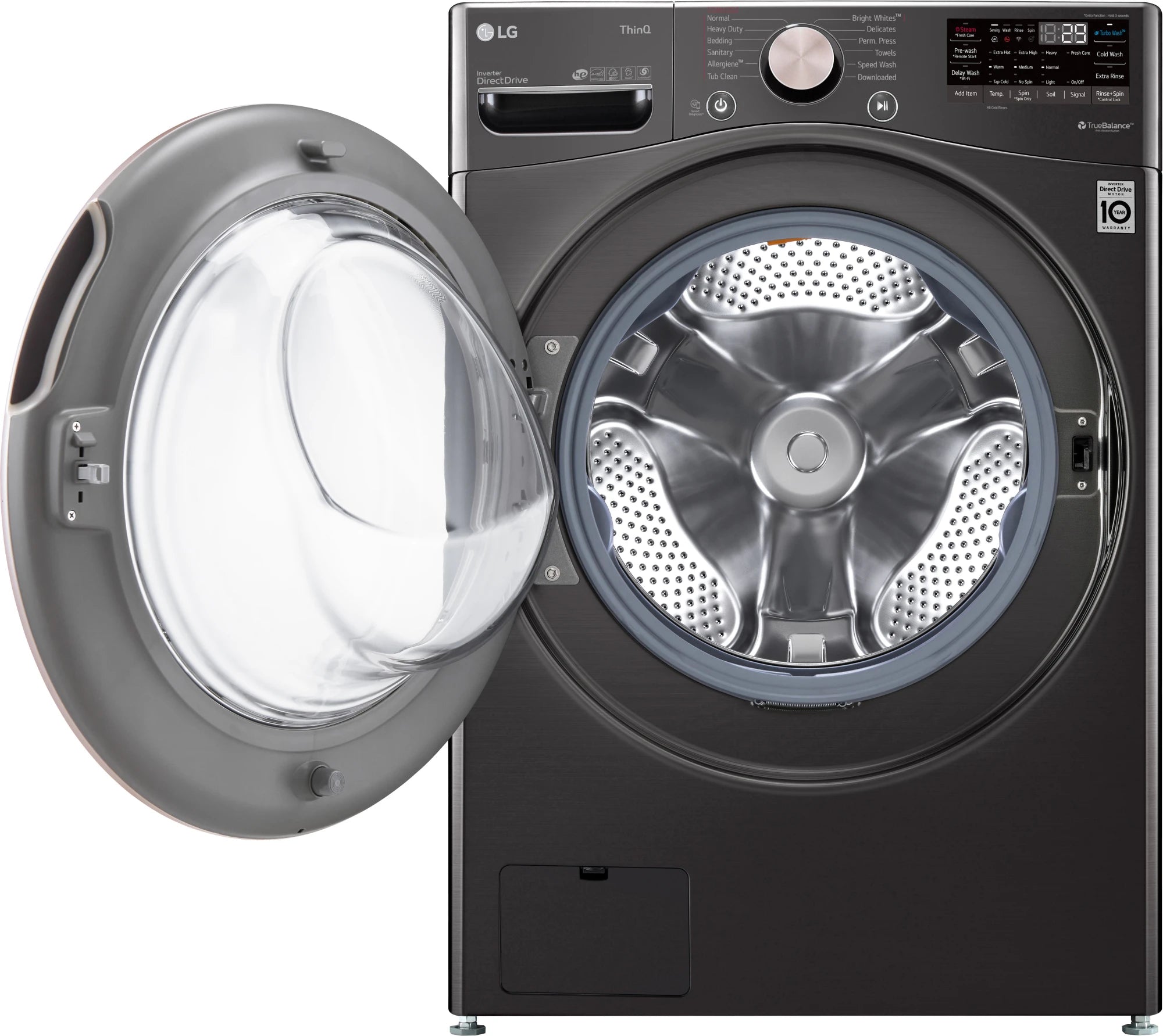 LG 4.5 cu. ft. Ultra Large Capacity Wi-Fi Enabled Front Load Washer with TurboWash 360° and Built-In Intelligence